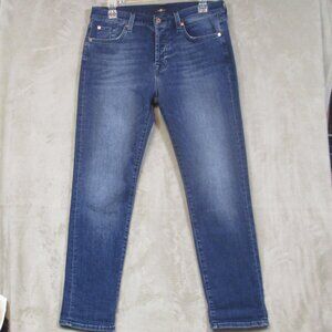 Seven For All Mankind 7 Jeans Women's Size 28 Josefina Blue Stretch